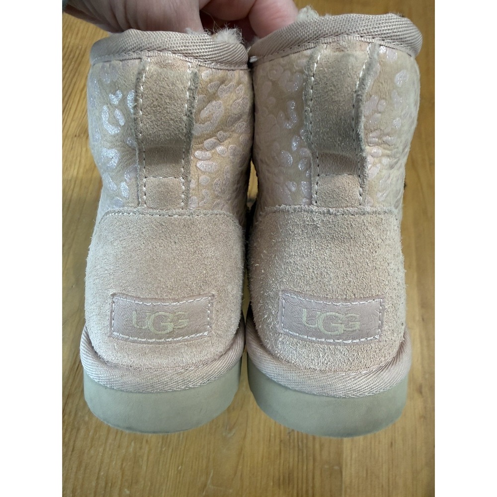 Ugg Pink Classic Mini Snow Leopard Size 7 US - Picture 5 of 8